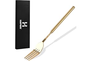 Extendable Fork, Expandable Fork for Prank/Jokes, Extended Extending Extend Extender Extension from 8.7" to 25.4" Extra Long,