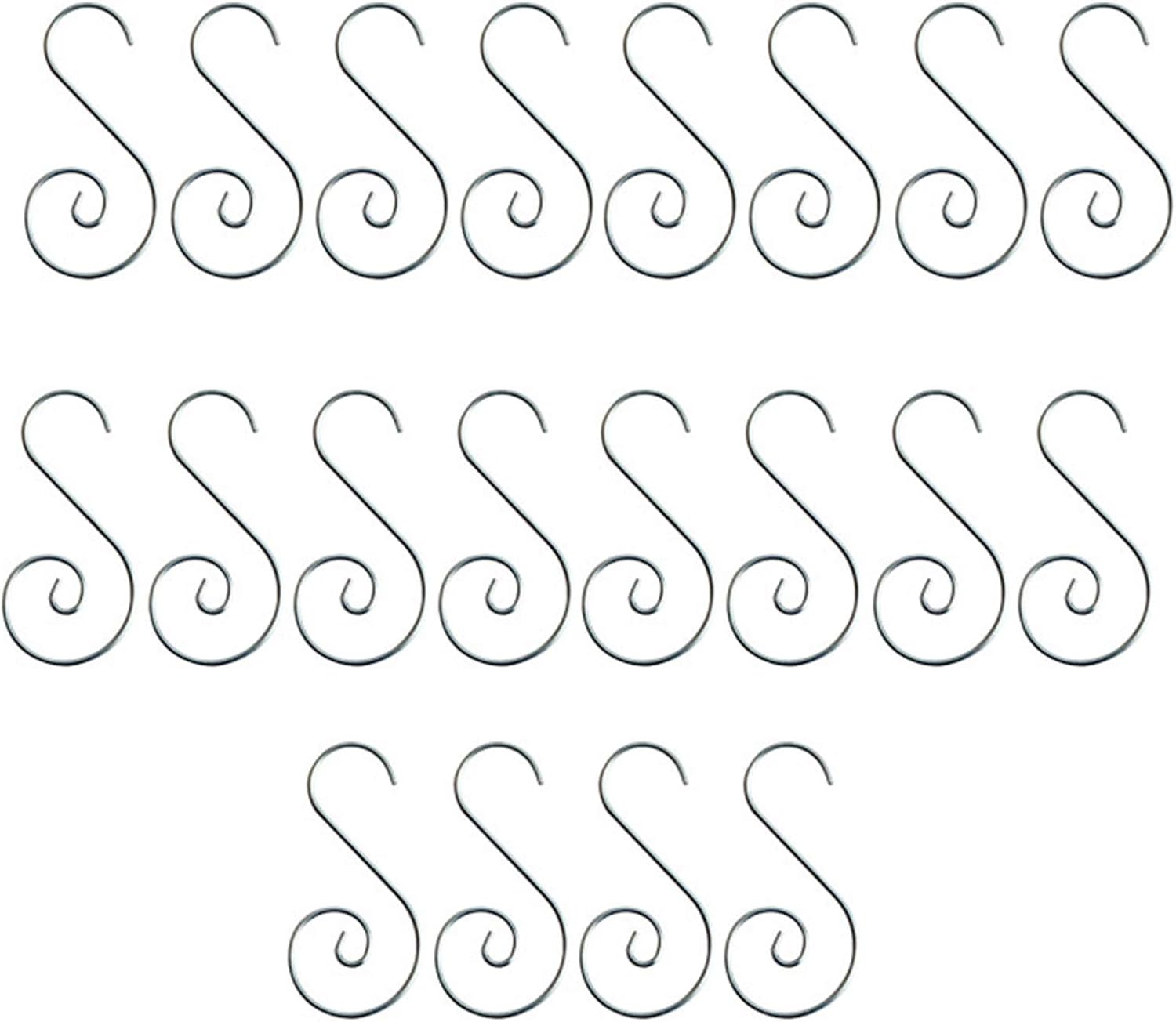 Ornament Hooks - ekqw015l Christmas Decoration Hooks,20pcs S Shaped Hanger Small Home Pendant Accessories Christmas Ornament Hooks for Christmas Tree Decoration Hanging
