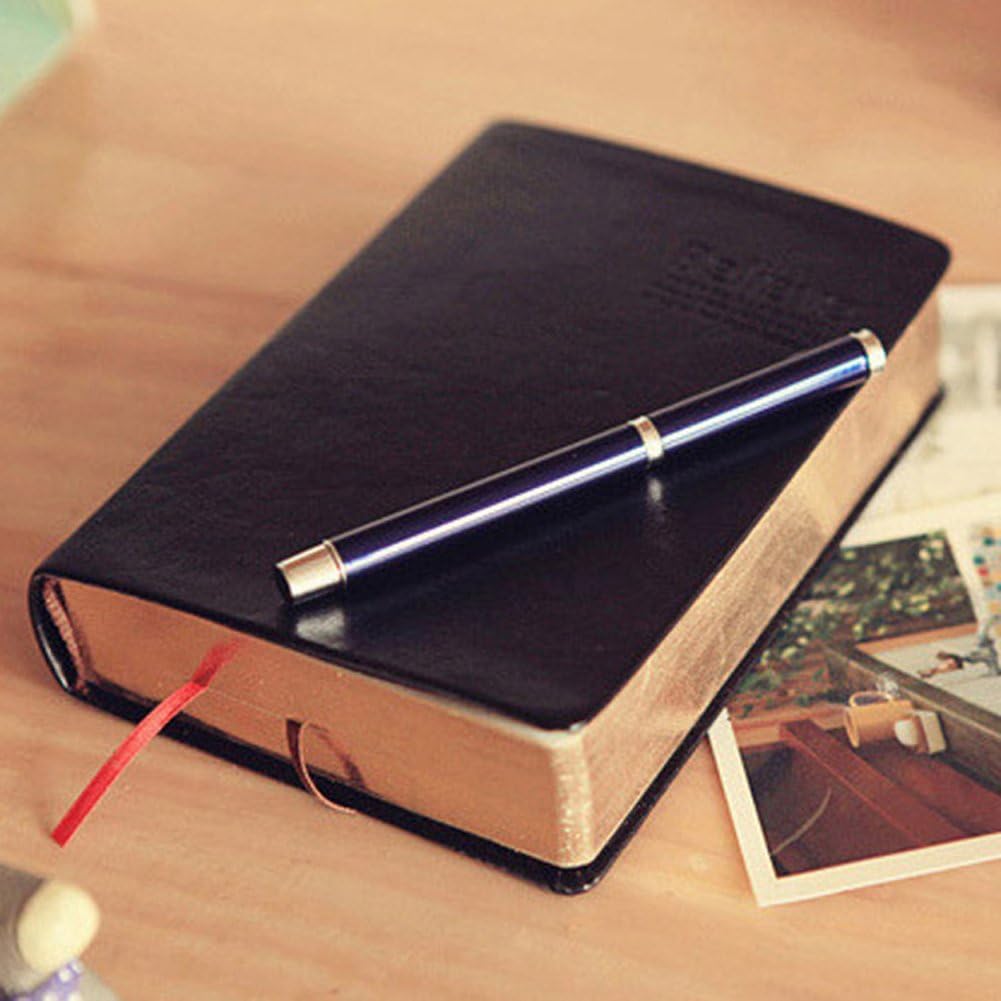 Soft Faux Leather Thick 640 Pages Blank Notebook A5 Daily Bible Study Notebook Diaries Drawing Sketchbook Scrapbook Life Records Best for Two Years Writing - Image 4