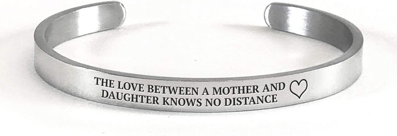 Mint & Lily Mother and Daughter Love Knows No Distance Cuff Bracelet