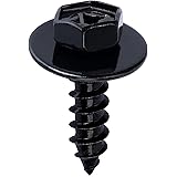 OAUTOO 25PCS M6.2 x 22mm Fender Liner Bumper Cover Screw Bolt Compatible with Toyota & Lexus 90159-60477