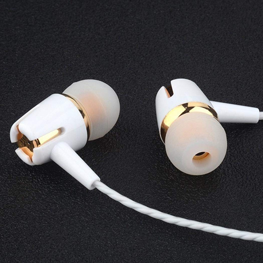 Hello22 3.5mm In-ear Earphones with Mic and Volume Control, Wired Stereo Headphones Earbuds Headset