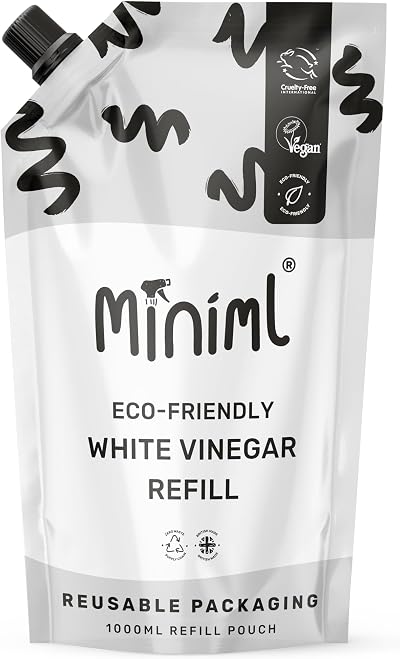 Miniml Eco White Vinegar Cleaning 1L Refill Unscented Multi Surface