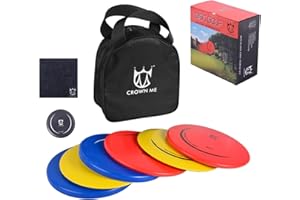 CROWN ME Disc Golf Set with 6 Discs and Starter Disc Golf Bag – Fairway Driver, Mid-Range, Putter Disc