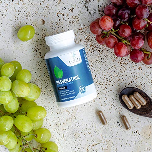 Juvita Resveratrol Supplement 1200mg, Pure Organic Polyphenol from