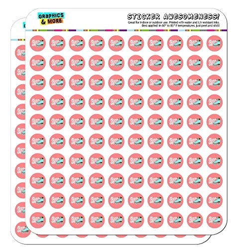 Roller Skates Derby Keep On Rolling Skating 1/2" (0.5") Planner Calendar Scrapbooking Crafting Opaque Stickers