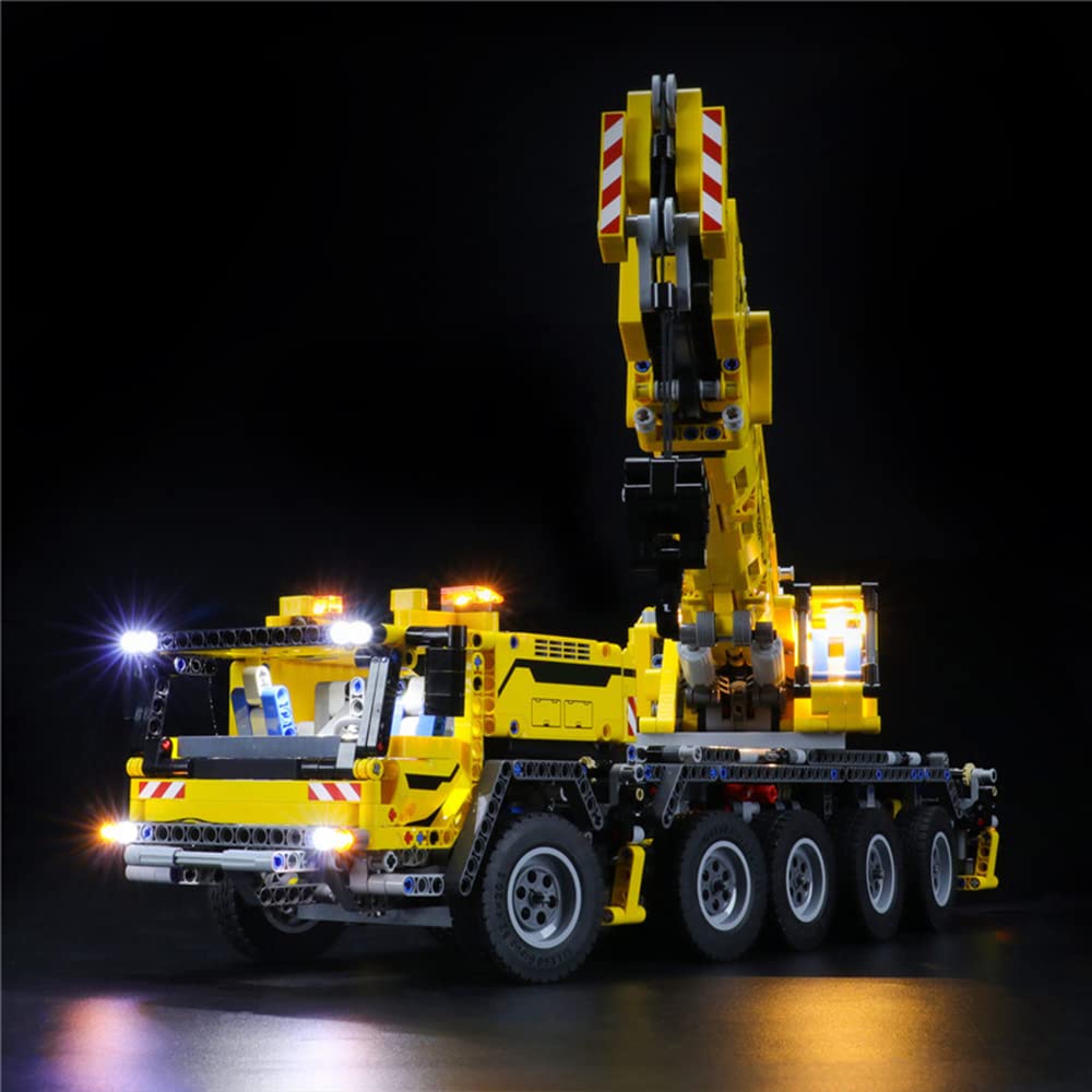 GEAMENT LED Light Kit Compatible with LEGO Mobile Crane MK II - Lighting Set for Technic 42009 Model (Building Set Not Included)