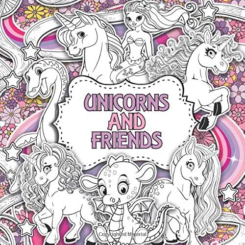 Download Unicorns and Friends: A Creative Unicorn Colouring Book For Children PDF