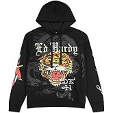ED HARDY Men's Crawling Tiger Hoodie EHM1300-52