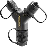 NAVAC F1028 Rapid-Y HVAC Adapter - 2 x 3/8 to 1 x 3/8 Inch | Speed up HVAC evacuation and recovery with a solid brass Rapid-Y fitting, large internal diameter and 2-way hose connection.