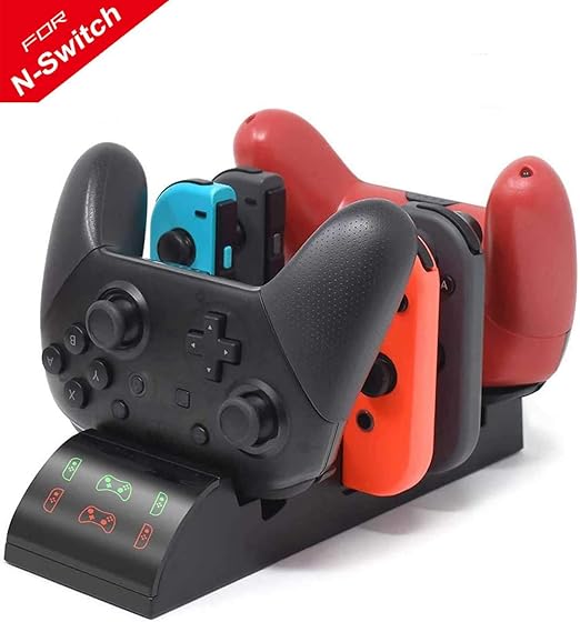 Amazon Switch充電スタンドジョイコンｌ ｒハンドル充電器ポケットモンスターボール Proコントローラー充電スタンド充電ホルダー 計6台同時充電joy Conリモコン収納 保管 充電 Usb給電式 充電コード付属ニンテンドスイッチに適応 周辺機器 アクセサリ