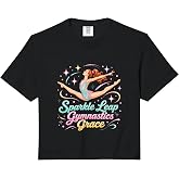 Graceful Leap Rhythmic Gymnastics Motion Art Comfort Colors Crop Top