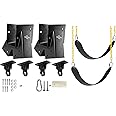 ABUSA Heavy Duty Swing Hangers 2-Pack - 5000+ Lb Capacity Aluminum Alloy For Playground, Porch & Yoga Swings
