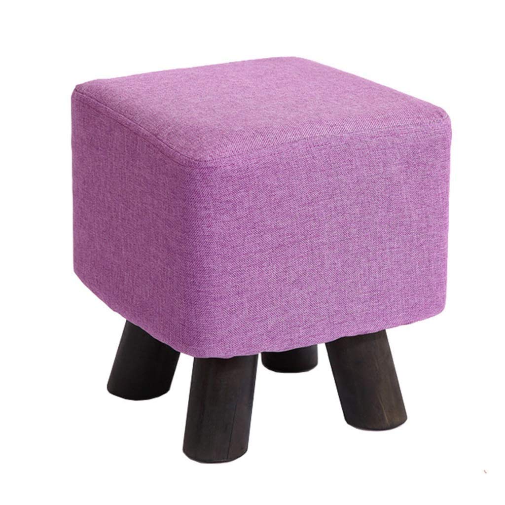 Taburete De Madera Maciza Banco De Maquillaje Pequeño Taburete Taburete