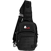 WOLF TACTICAL Men’s Sling Bag - Concealed Carry, Lightweight, Laser-Cut Molle, CCW
