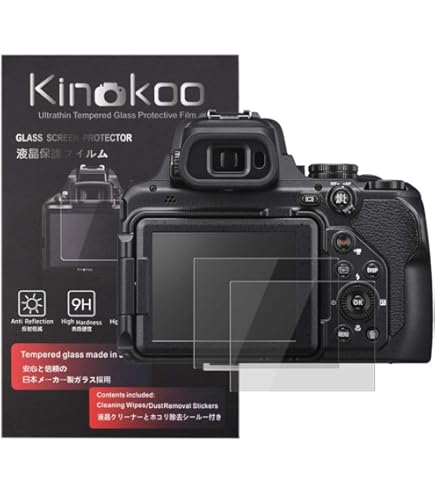 AtFoliX FX-Hybrid Glass Screen Protector For Nikon Coolpix S9500 - 9H Hardness Anti-Scratch Film (Made In Germany)