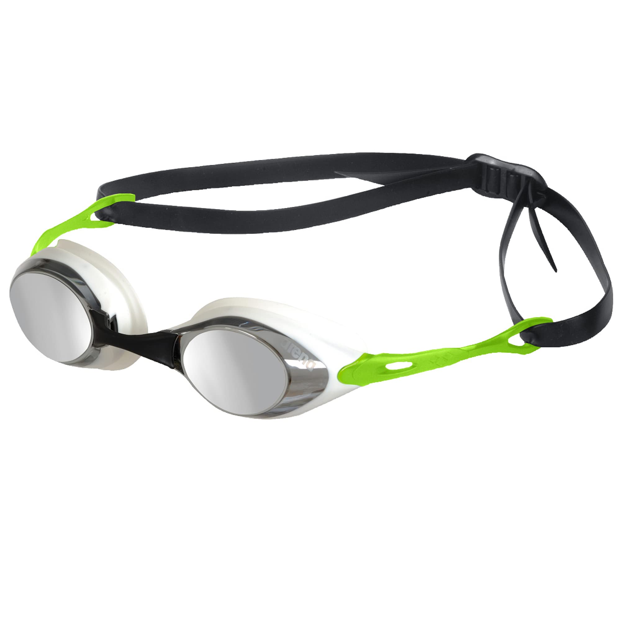 Arena Cobra Mirror Goggles - Smoke/Silver/Green