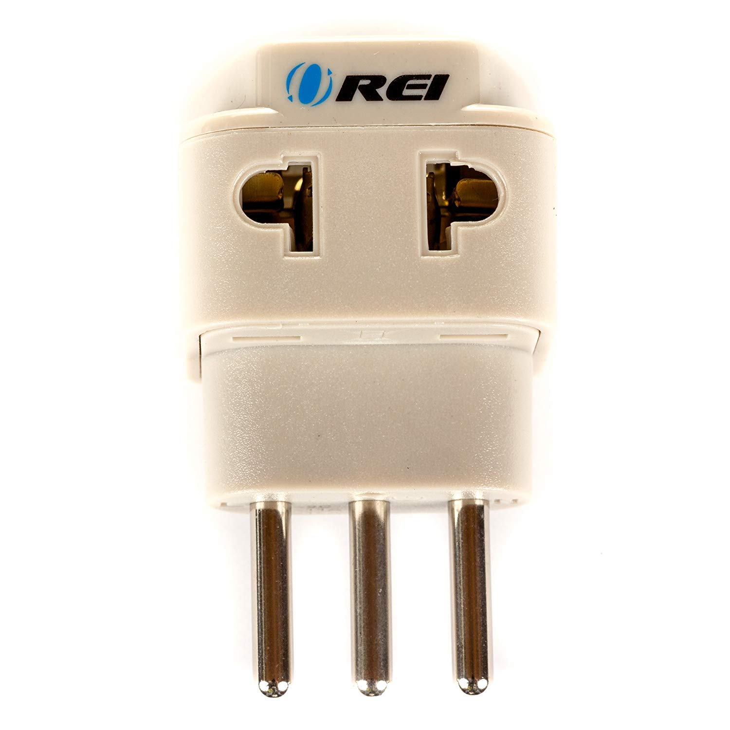 OREI Grounded Universal 2 in 1 Plug Adapter Type L for Italy, Uruguay & more - CE Certified - RoHS Compliant WP-L-GN