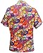 La Leela Hawaiian Shirt Blouses Button Down Relaxed Fit Women Short Sleeves Camp Multi