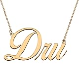 HUAN XUN Customized Custom Simple Any Name Necklace