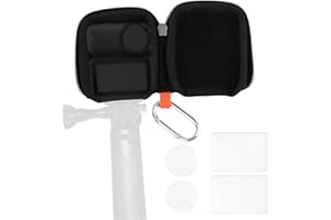 Carrying Case & 2 Set Screen Protection for DJI Osmo Nano, Portable Compact Travel Storage Bag & Tempered Glass Screen Protec