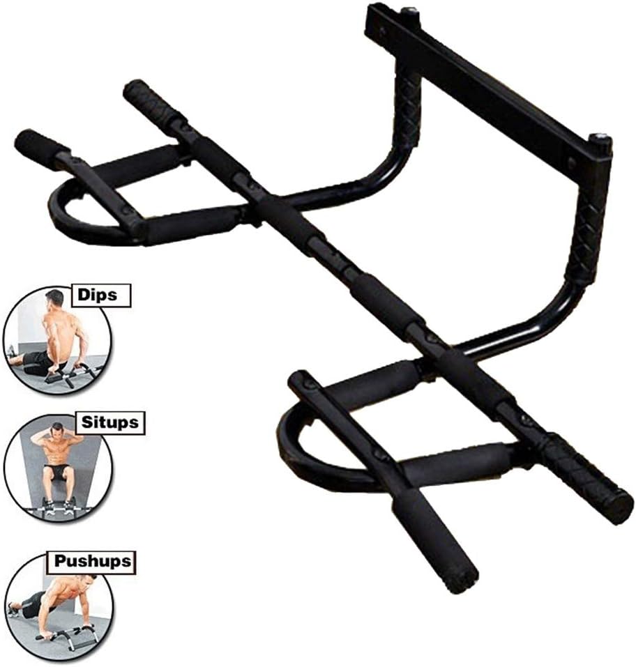 Pull up Bar for Doorway,Pull up Bar Door Frame Profession,Doorway Chin Up Horizontal Bars Steel 120kg Adjustable Home Gym Workout Push Up Training Sport Fitness Sit-ups Equipments Pull-Up Bars