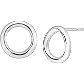 Silpada 'Karma' Open Circle Stud Earrings in Sterling Silver