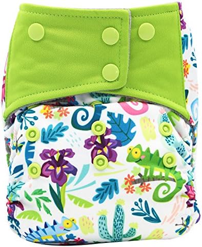 AIO Reusable Washable Cloth Diaper Nappy Charcoal Bamboo Insert Overnight (A30)