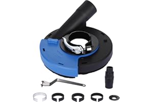 WODHMIEY Angle Grinder Dust Shroud, Suction Hood for Angle Grinder 4/4.5/5 inch, Universal Surface Grinding Dust Extraction S