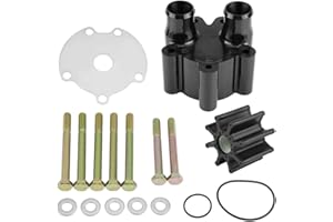Yosoo Health Gear Water Pump Impeller Kit for Marine 2-Stroke Outboard Engine, Cooling Replacement, Fits 46-807151A14 18-3150