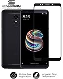 Screen Mate Hp-Atg-Mi5-Bk Tempered Glass Full Screen Protector for Redmi 5 (Clear) for Cellphone