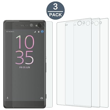 Cardana | 3X bruchsicheres Panzerglas für Samsung Sony Xperia XA| Schutzfolie aus 9H Echt Glas | angenehme Handhabung| Schutz