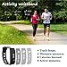 Fitness Tracker Activity Watch Step Walking Sleep Counter Wireless Wristband Pedometer Exercise Tracking Sweatproof Sports Bracelet for Android and iOS Black