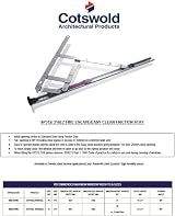 Cotswold Sinidex 16 Inch Fire Escape Window Hinge 13mm Stack Easy Clean view 4
