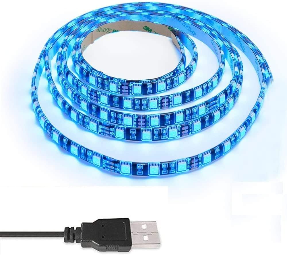 50centimeter 19.7inch RGB LED Strip Light TV Background Lighting Kit Multi Colours With 5V USB Cable Gerneric U5B