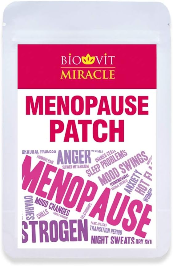 VYTALIVING Biovit Miracle Meno-Calm Dermal Skin Patches for Women (Pack of 30) Relief Patches Women