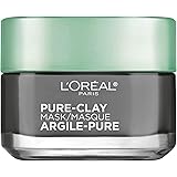 Clay Facial Mask, L'Oreal Paris Skincare Pure Clay Face Mask with Charcoal for Dull Skin to Detox & Brighten Skin, at…