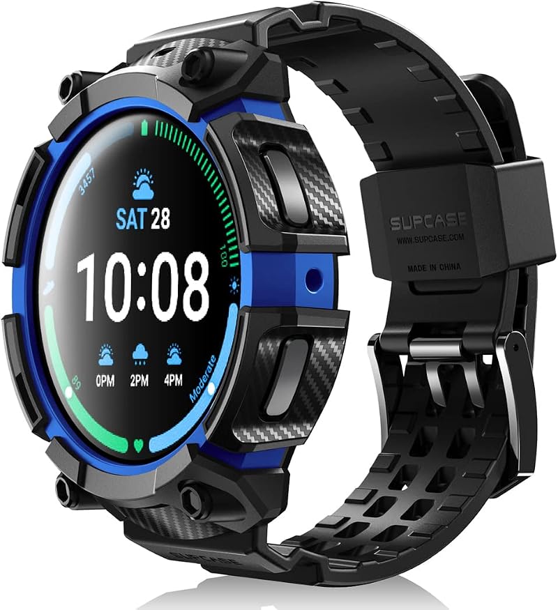 SUPCASE Unicorn Beetle Pro Rugged Case Galaxy Watch 5 Pro 45mm 2022 Strap Dark