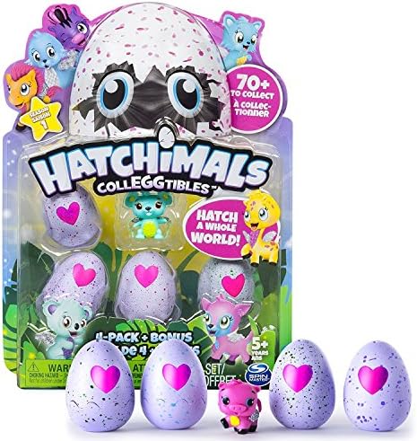 Colleggtibles Hatchimals -Magic Pink Heart Edition - 4-Pack + Bonus (Styles &amp; Colors May Vary) by Spin Master - Season 1 by Spinmaster