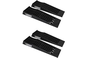 TrendsAuto Megan Racing MR-RAMP-01 DCL Set of 2 (Total of 4) Universal Low Profile 2-Piece Drive-On Ramps