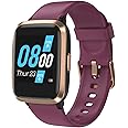 TYKOIT Smart Watch, Fitness Tracker with Touchscreen, Heart Rate Monitor, Blood Oxygen, Sleep Tracking Fitness Watch 5ATM Waterproof Smartwatch for Women Men Pedometer Step Calories for Android iOS