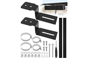 Z-Type Flat Bracket Soundbar Mounting Kit Fits for Ehaho MT Series, Stainless Steel Adjustable Mount Fits 1-2in Roll Cages fo