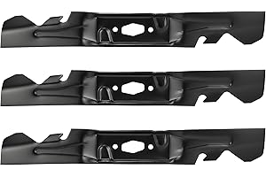 JSDYYYT 742P05086-X 3 PCS Lawn Mower Blade Compatible with 54" Craftsman T3200 TT440 Z5800, Cub Cadet XT1-GT54 XT1-ST54 ZT1-54 ZT1-54P ZT2-54 ZTS2-54, MTD ZT1-54, Troy-Bilt Super Bronco 54K XP, Z54 XP