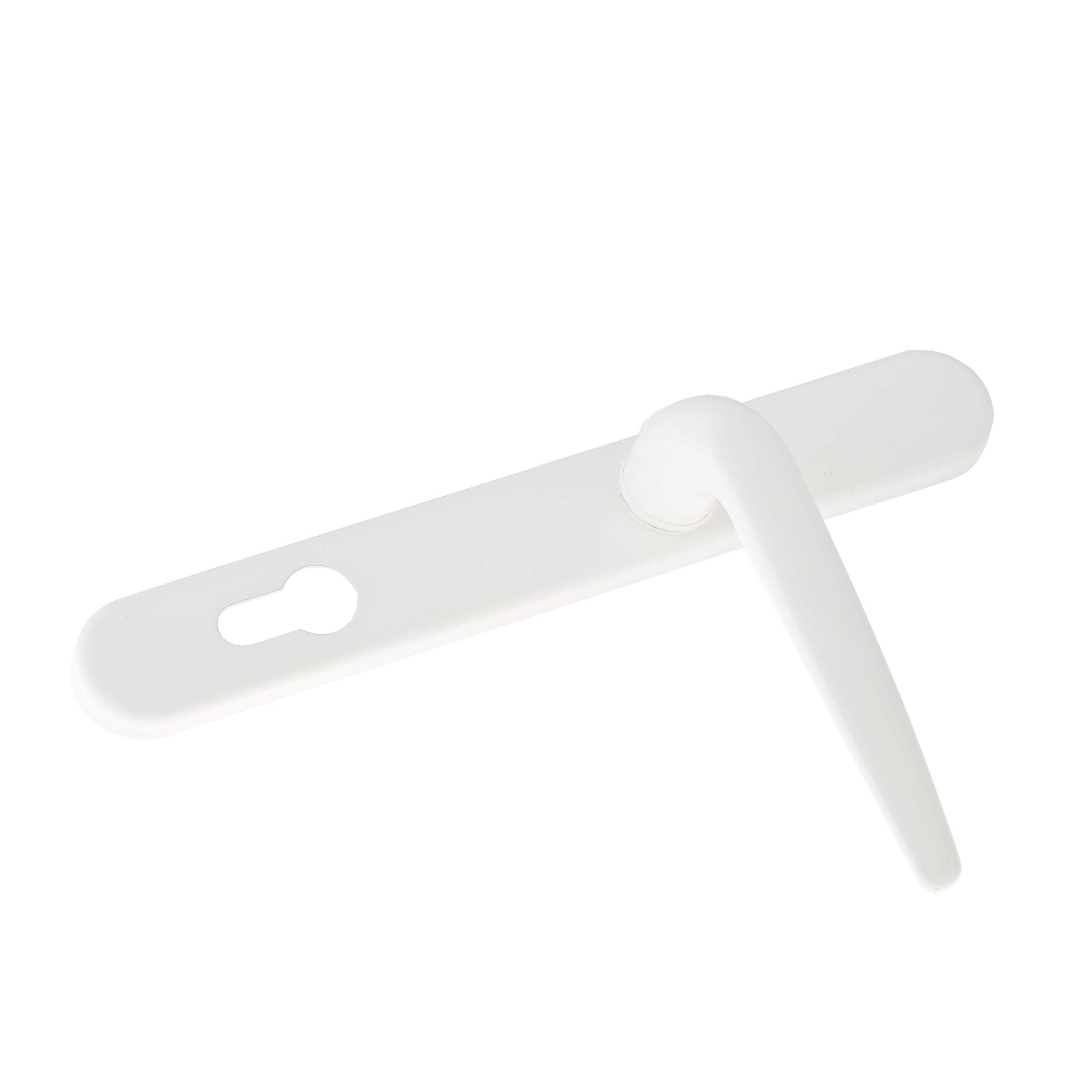 Yale Essentials Short Backplate Door Handle - White