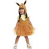 Disguise Eevee Costume Tutu, Official Pokemon Toddler Costume Dress and Headpiece, Size (4-6x)