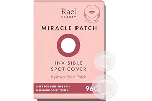 Rael Couverture invisible miraculeuse pour les boutons – Couverture absorbante, patch hydrocolloïde, soins de la peau coréens, autocollants faciaux, 2 tailles (96 pièces) | Ultra-Thin Patch for Face, Absorbs Fluid From Blemishes, Facial Sticker, Korean Skin Care, Pore Care, 2 Sizes
