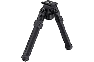 CVLIFE Rifle Bipod for Rifle Designed to Mount to Sling Swivel Stud, Made of Aluminum and High-Strength Polymer with Adjustab