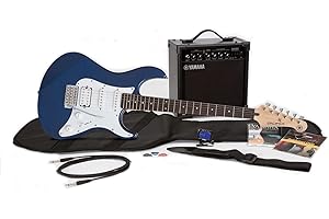 Yamaha GigMaker EG Electric Guitar Pack with Amplifier, Gig Bag, Tuner, Cable, Strap and Picks - Metallic Blue