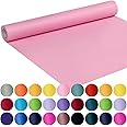 SMART&CASUAL 17.8" x 760" (63') Light Pink Kraft Craft Paper Roll for Gift Wrapping Bulletin Board Bouquet Flower Kids Art Packing Parcel Table Covering 80GSM 55LB (Light Pink, 17.8" x 63')