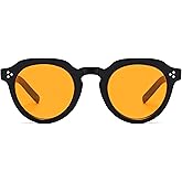 VANLINKER Small Round Hexagon Sunglasses for Men Women Retro Vintage Circle Shades VL9884